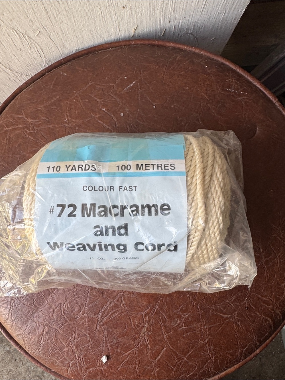 Natural Beige Macrame & Weaving Cord #72 – Colour Fast Craft Cord